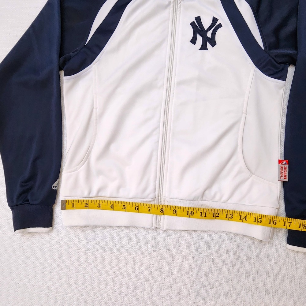 Therma Base Majestic New York Yankees MLB Baseball Full Zip-Up Jacket Sz S - Picture 5 of 11